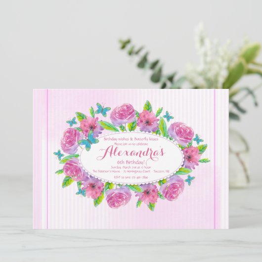 Spring Delight Invitation Kaart (Staand voorkant)