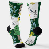 Spring design women's socks  sokken (Gebogen)