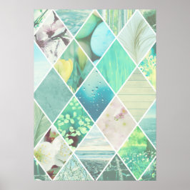 Spring Diamond Pattern Poster