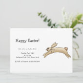 Spring Dingen - Brown Bunny Kaart (Staand voorkant)