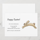 Spring Dingen - Brown Bunny Kaart (Voorkant / Achterkant)