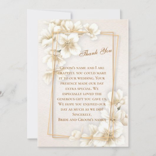 Spring Dogwood Weddenschap Hartelijk dank Save The Date (Voorkant)