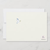 Spring Dove Religious Photo Invitation Kaart (Achterkant)