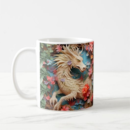 Spring Dragon 11oz koffie mok (Links)