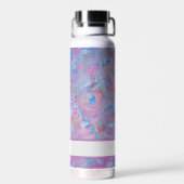 Spring Dream Floral Aangepaste naam Waterfles (Achterkant)