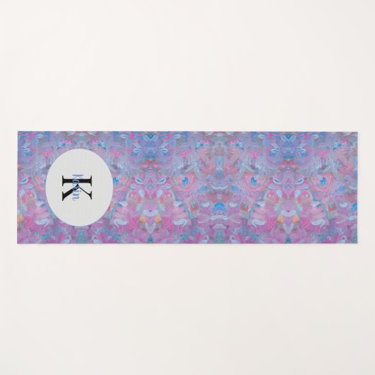 Spring Dream Floral Monogram Yoga Mat (Voorkant (horizontaal))
