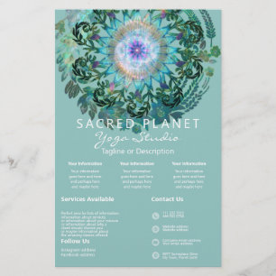 Spring Dreams Mandala Blauwgroen Intro   Services  Flyer
