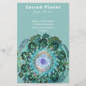 Spring Dreams Mandala Blauwgroen Intro | Services  Flyer (Achterkant)