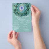 Spring Dreams Mandala Blauwgroen Intro | Services  Flyer (Hand)