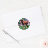 Spring Dreams, Sorrel Trotting Ronde Sticker (Envelop)