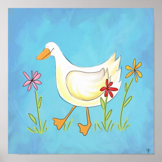 Spring Duck Poster (Voorkant)