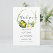 Spring Ducking Lilly of the Valley Baby shower Bedankkaart (Staand voorkant)