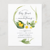 Spring Ducking Lilly of the Valley Baby shower Flyer (Voorkant)