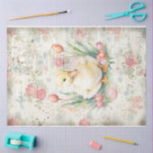 Spring Duckling Floral Art Shabby Chic Decoupage Tissuepapier (Craft)