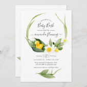 Spring Duckling Splish Splash Baby shower Kaart (Voorkant / Achterkant)