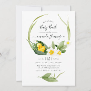 Spring Duckling Splish Splash Baby shower Kaart