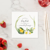 Spring Duckling Splish Splash Baby shower Servet (Insitu)