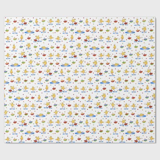 Spring Ducks Cadeaupapier (Vlak)