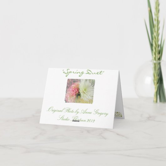 Spring Duet Bedankt Opmerking (Achterkant)