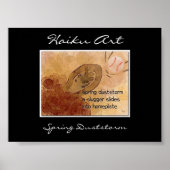 Spring Duststorm Haiku Art Print (Voorkant)