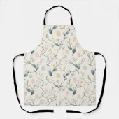 Spring Easter Botanical  All-Over Print Apron Schort (Voorkant)