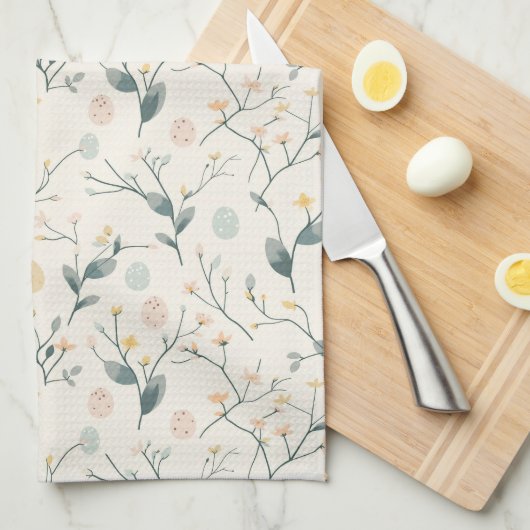 Spring Easter Botanical Kitchen Towels Theedoek (Quarter Fold)
