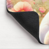 Spring Easter Bunny Family Floral Garden Muismat (Hoek)