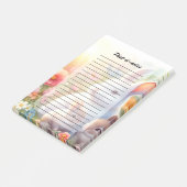 Spring Easter Bunny Family Floral Garden Post-it® Notes (Schuin)