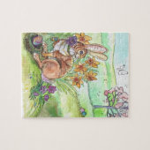 Spring Easter Bunny Legpuzzel (Horizontaal)