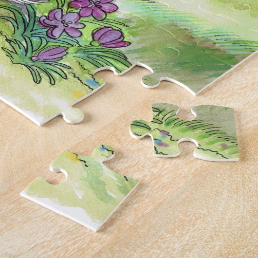 Spring Easter Bunny Legpuzzel (Zijkant)