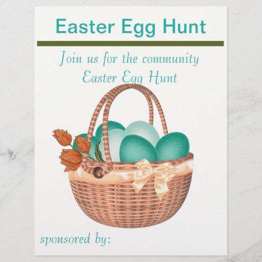 Spring Easter Egg Hunt Flyer (Voorkant)