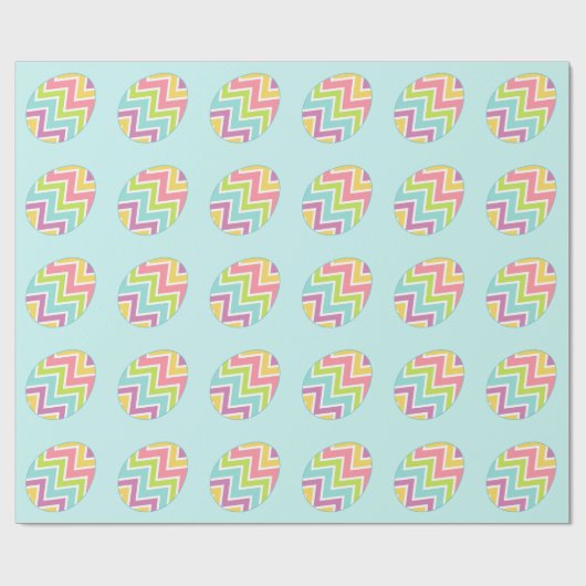 Spring Easter Eggs Wrapping Paper Cadeaupapier (Vlak)