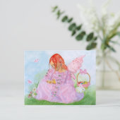 Spring Easter Fairy Bunny Briefkaart (Staand voorkant)