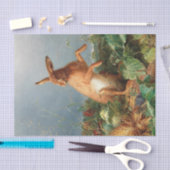 Spring Easter Rabbits ontkoppeling Rustic Tissuepapier (Craft)