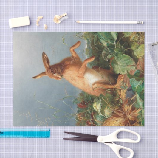 Spring Easter Rabbits ontkoppeling Rustic Tissuepapier (Craft)