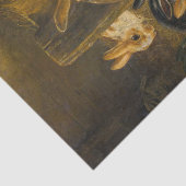 Spring Easter Rabbits ontkoppeling Rustic Tissuepapier (Detail)