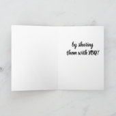 SPRING/EENVOUDIGER WORDEN SPECIAAL GEMAAKT OMDAT U FEESTDAGEN KAART (Binnen)