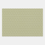 Spring Elegance Champagne & Green Bunny set van 3 Inpakpapier Vel (Voorkant)