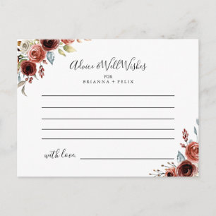 Spring Elegant Bloemen Bruiloft Advies Kaart