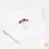 Spring Elegant Bloemen Sip Hooray Vrijgezellenfees Ronde Sticker (Envelop)