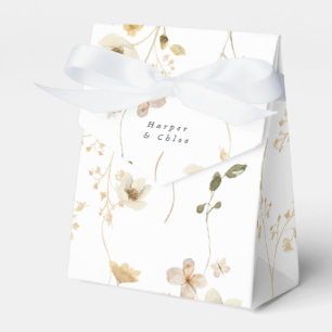 Spring Elegant Boho Wildflower Wedding Bedankdoosjes