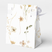 Spring Elegant Boho Wildflower Wedding Bedankdoosjes (Achterkant)