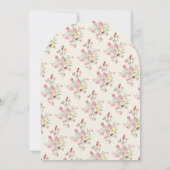 Spring Elegant Dainty Floral Arch Baby shower Kaart (Achterkant)