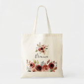 Spring Elegant Floral Bridesmaid Canvas tas (Voorkant)