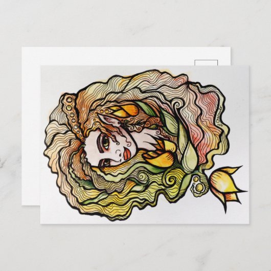 Spring Elf Goddess Wiccan Briefkaart (Voorkant / Achterkant)