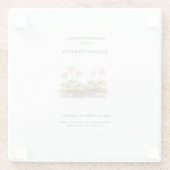 Spring Ephemerals of Japan – Japanese Hepatica Glazen Onderzetter (Achterkant)