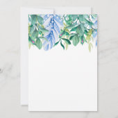 Spring Equinox Ostara Feather Flowers Foliage Kaart (Achterkant)