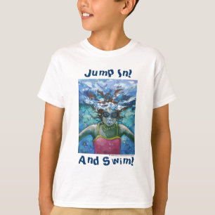 Spring erin en zwem onder water t-shirt