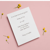 Spring eropaf | Waterverf Konijn Paasuitnodiging Kaart