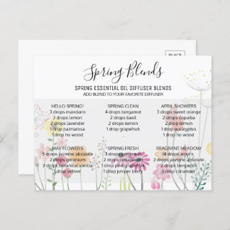 Spring Essential Oils Blend Briefkaart